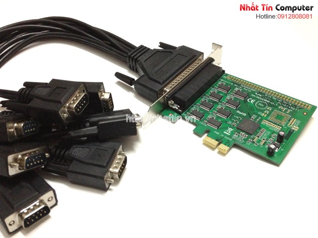 Card chuyển đổi PCI-e to 8 COM Dtech, Card PCI-e to 8 COM, pci-e to 8 rs232