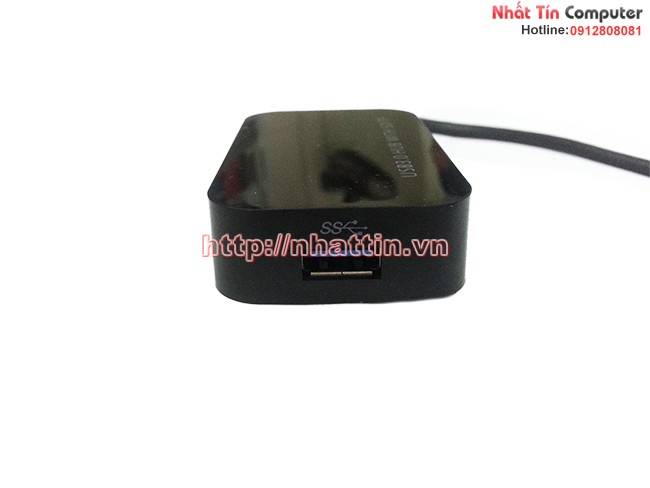 Hub USB 3.0 3 cổng, có khe cắm thẻ nhớ SD, MicroSD CB03