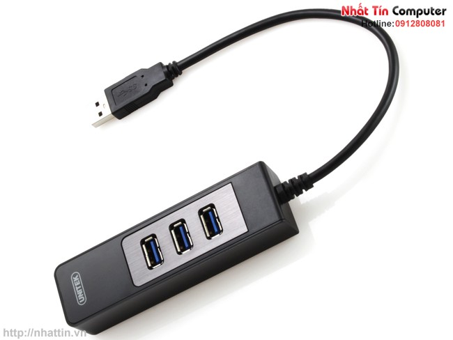 Hub usb 3.0 unitek, hub usb 3.0 4 port, bo chia usb 3.0 4 cong, unitek y-3046