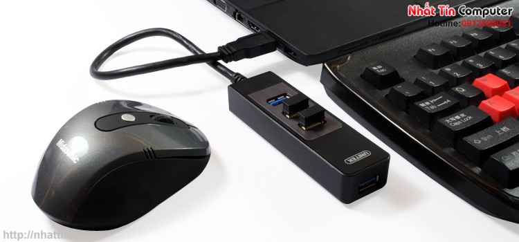 Hub usb 3.0 unitek, hub usb 3.0 4 port, bo chia usb 3.0 4 cong, unitek y-3046