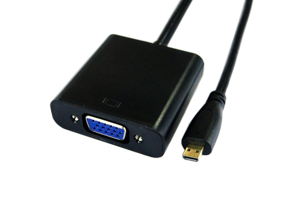 Cáp micro hdmi to vga,dây cáp chuyên micro hdmi sang cổng vga cho may chiếu, màn hình