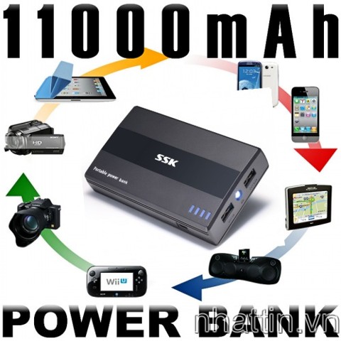 Sạc dự phòng SSK 2200mAh, 4400mAh, 5000mAh, 6600 mAh, 8800mAh, 11000mAh Sạc dự phòng SSK 2200mAh, 4400mAh, 5000mAh, 6600 mAh, 8800mAh, 11000mAh