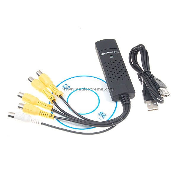 USB capture EasyCap 4-Channel 4-Input USB 2.0 DVR Video