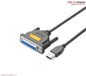 Cáp máy in USB to DB25 Parallel dài 2m chính hãng Ugreen 20224 cao cấp