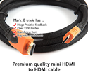 Cáp Mini HDMI to HDMI 1.5m và 3m