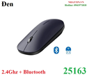 Chuột không dây Slim 2.4Ghz + Bluetooth 5.0 DPI 4000 Ugreen 25163 cao cấp (Đen)