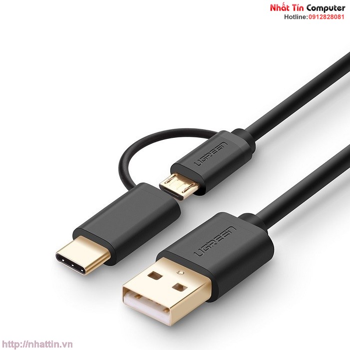 cap-usb-ra-micro-usb-va-type-c-dai-1m-chinh-hang-ugreen-ug-30174