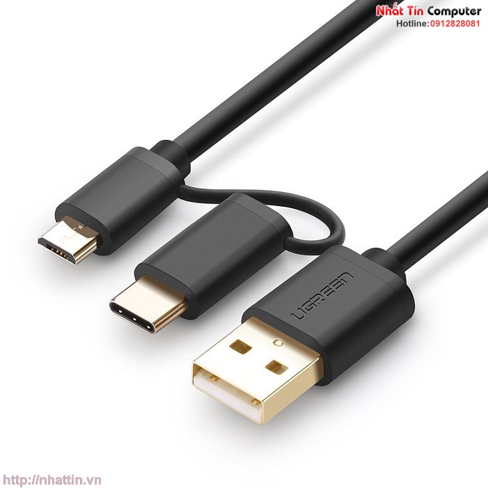 cap-usb-ra-micro-usb-va-type-c-dai-1m-chinh-hang-ugreen-ug-30174