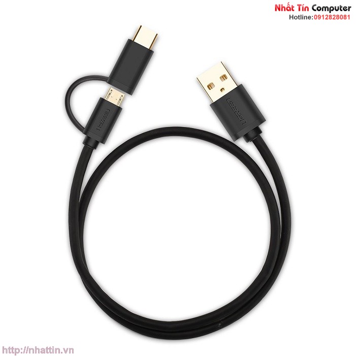 cap-usb-ra-micro-usb-va-type-c-dai-1m-chinh-hang-ugreen-ug-30174