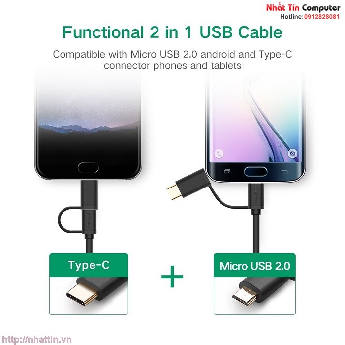 cap-usb-ra-micro-usb-va-type-c-dai-1m-chinh-hang-ugreen-ug-30174