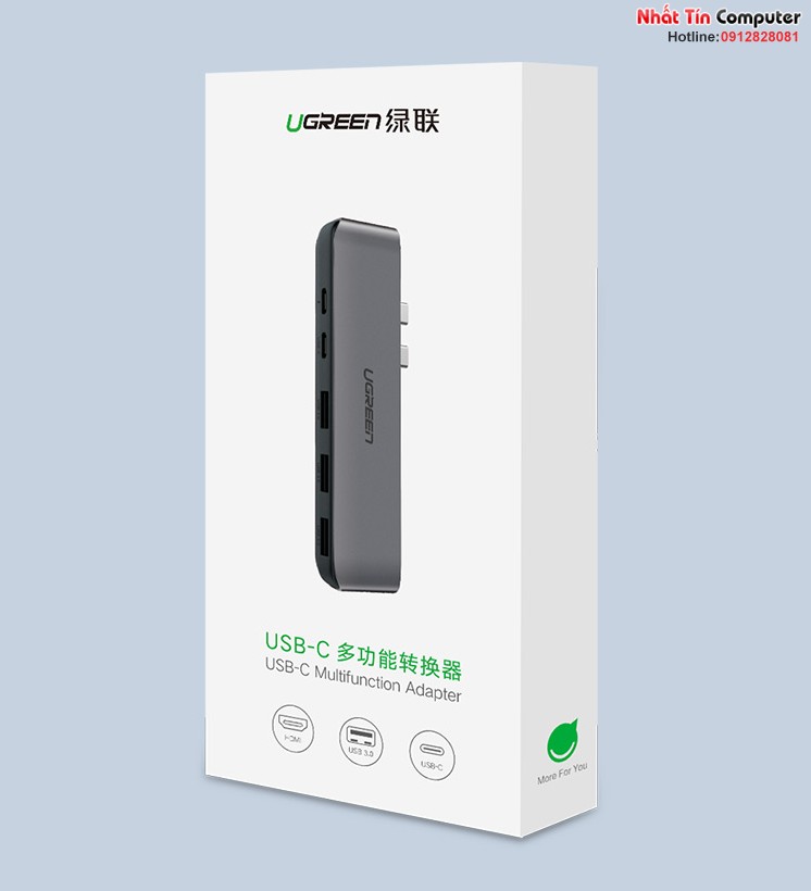 thiet-bi-mo-rong-usb-type-c-to-hdmi-hub-usb-3-0-chinh-hang-ugreen-50963