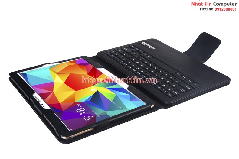 Bàn phím Bluetooth liền bao da cho Samsung T805 - Tab S 10 inch