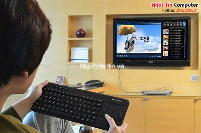 ban phim chuot khong day, ban phim kiem chuot, ban phim mini, ban phim va chuot khong day mini, ban phim cho smart tivi, logitech k400r