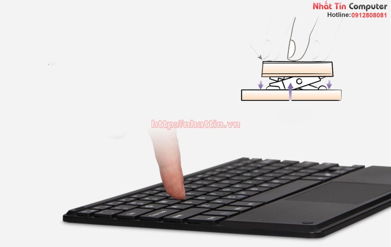Bàn phím kèm chuột Bluetooth 4.0 đa năng B.O.W HB092C