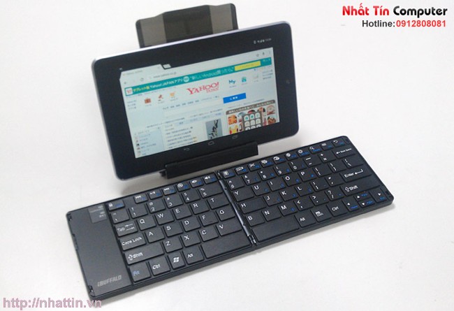 Bàn phím Bluetooth 3.0 iBuffalo dùng cho điện thoại, máy tính bảng, laptop...