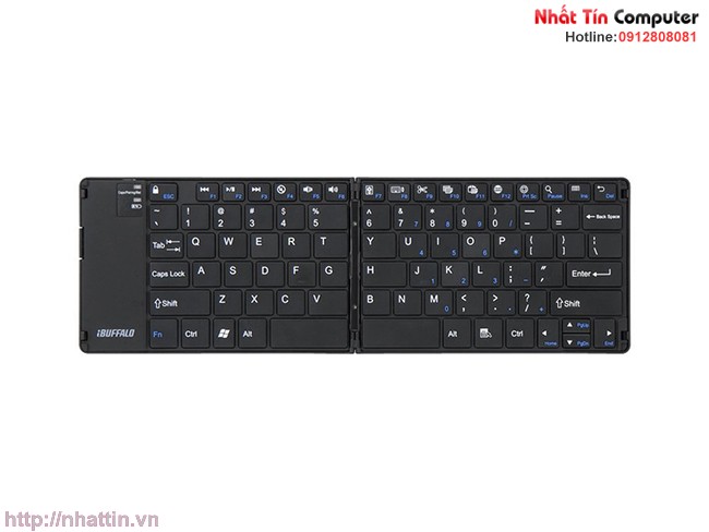Bàn phím Bluetooth 3.0 iBuffalo dùng cho điện thoại, máy tính bảng, laptop...