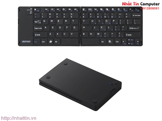 Bàn phím Bluetooth 3.0 iBuffalo dùng cho điện thoại, máy tính bảng, laptop...