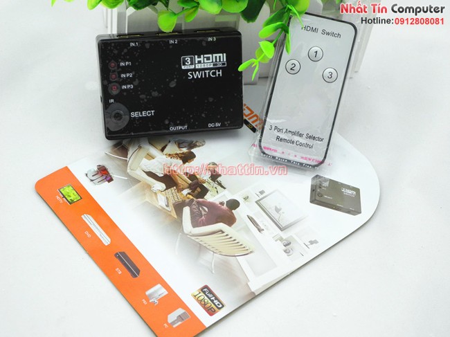 Bộ gộp cổng HDMI 3 vào 1 ra giá rẻ