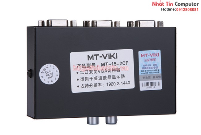 Switch VGA 2 Port MT-15-2CF, bộ chuyển 2 CPU ra 1 màn hình