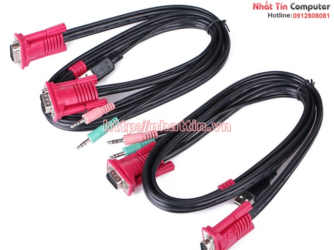 KVM Switch 2Port Auto USB+Audio+VGA. Chuyển mạch tự động 2 CPU ra 1 màn hình MT-261KL