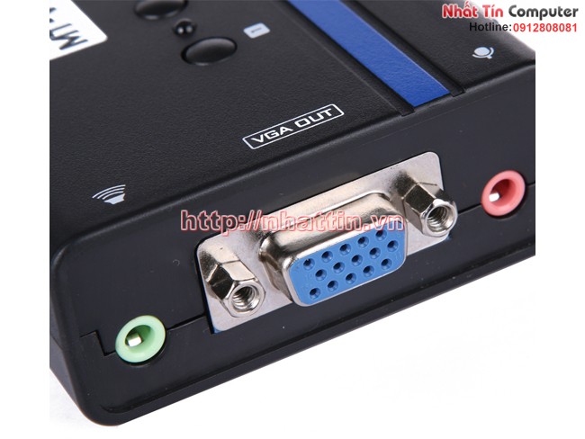 KVM Switch 4Port Auto USB+Audio+VGA . Chuyển mạch tự động 4 CPU ra 1 màn hình MT-461KL