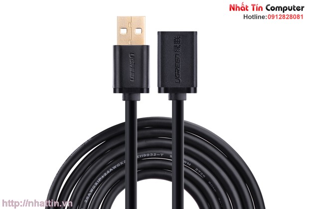 Cáp nối dài USB 2.0 mạ vàng Ugreen US136