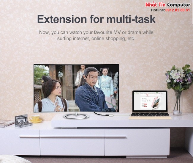 Cáp tín hiệu USB 3.1 Type C sang HDMI Adapter Unitek Y-6309 chính hãng