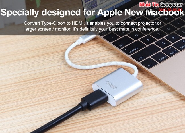 Cáp tín hiệu USB 3.1 Type C sang HDMI Adapter Unitek Y-6309 chính hãng