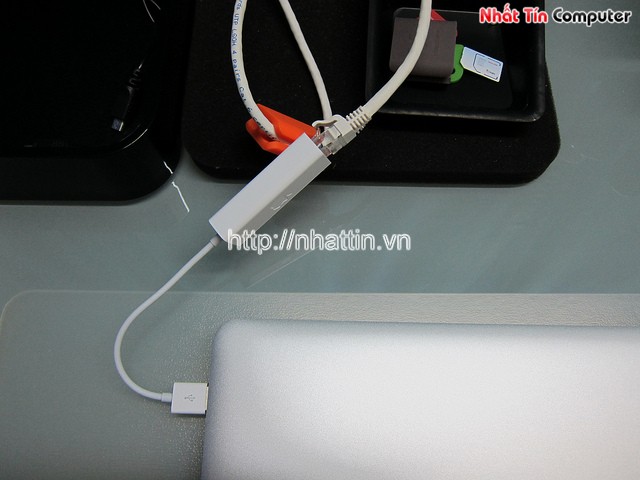 Apple USB Ethernet Adapter - Connected To MacBook Air