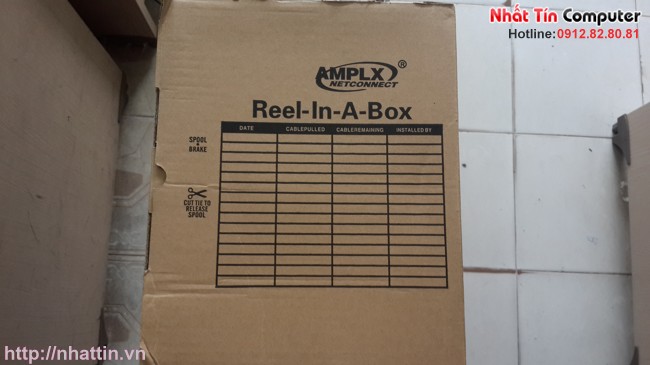 Cáp mạng AMPLX NETCONNECT CAT-5E 4UTP, PVC,24AWG,EMEA,White