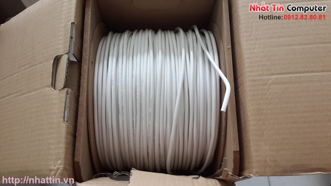 Cáp mạng AMPLX NETCONNECT CAT-5E 4UTP, PVC,24AWG,EMEA,White