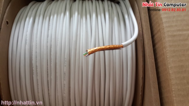 Cáp mạng AMPLX NETCONNECT CAT-5E 4UTP, PVC,24AWG,EMEA,White