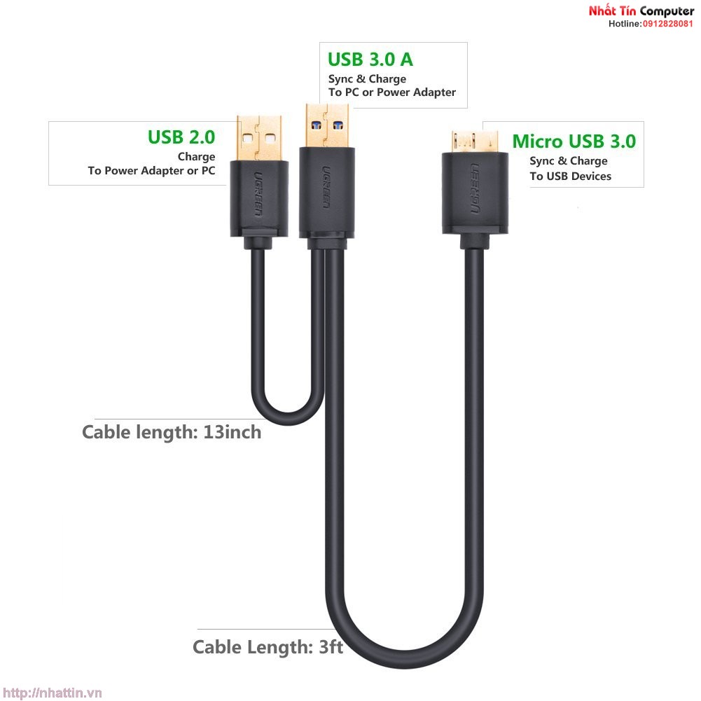 Cap-micro-usb-3-0-ugreen-10382