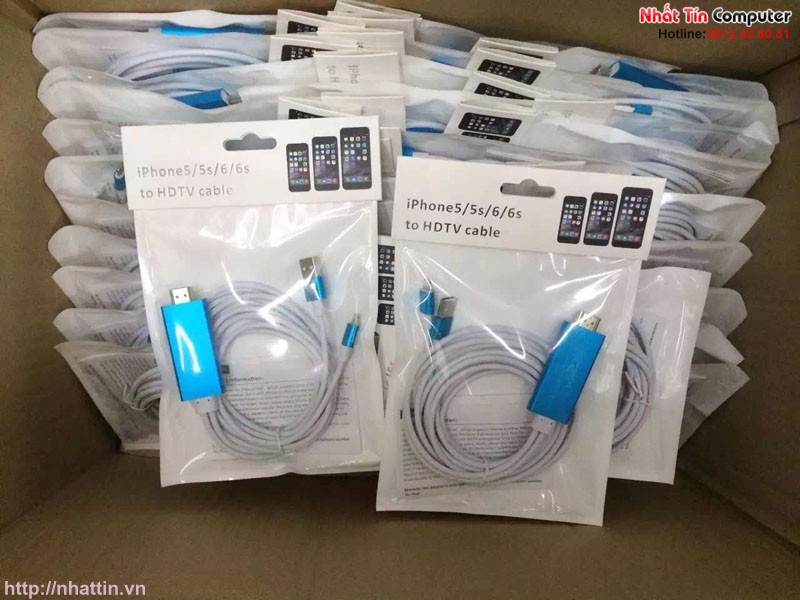 Cáp Lighting to HDMI cho iPhone 5/5S iPhone 6/6S/6Plus iPad Mini, Mini 2 iPad Air dài 2m