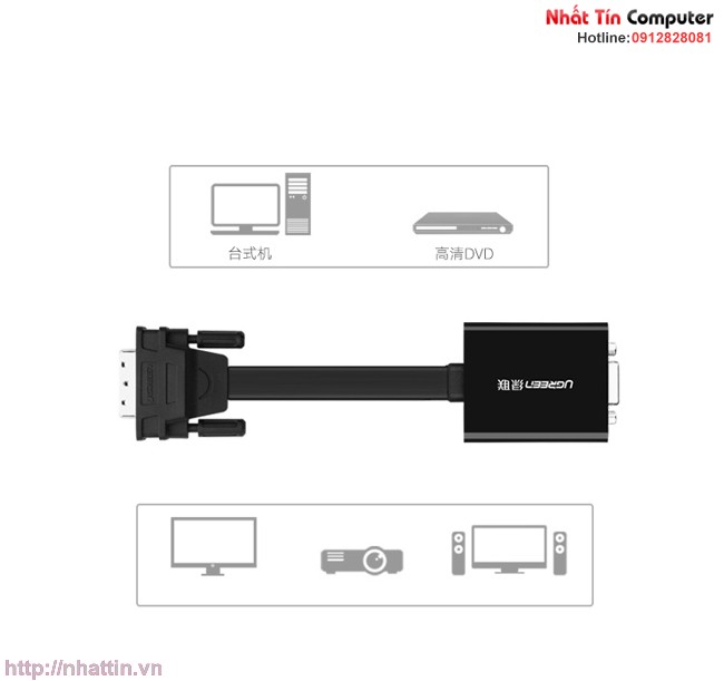 cap-chuyen-doi-dvi-to-vga-chinh-hang-ugreen-ug-40259-