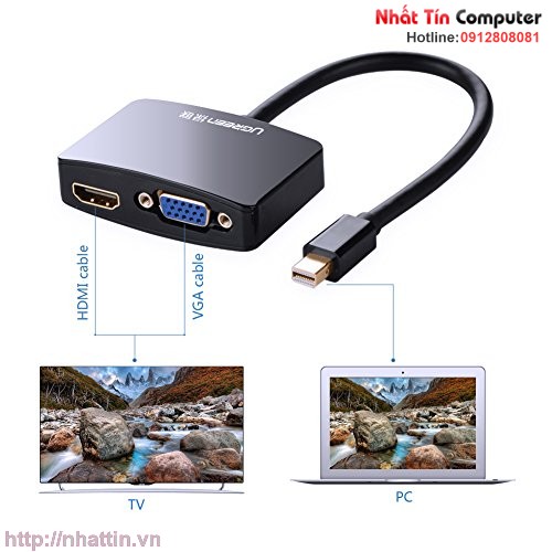 cap-chuyen-doi-mini-displayport-to-vga-hdmi-chinh-hang-ugreen-10427-