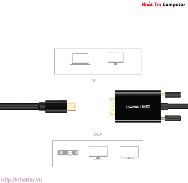 cap-chuyen-doi-mini-displayport-to-vga-dai-1-5m-ug-30596-