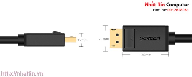 cap-displayport-to-displayport-chuan-1-2-dai-1m-ho-tro-2k-4k-chinh-hang-ugreen-ug-10244