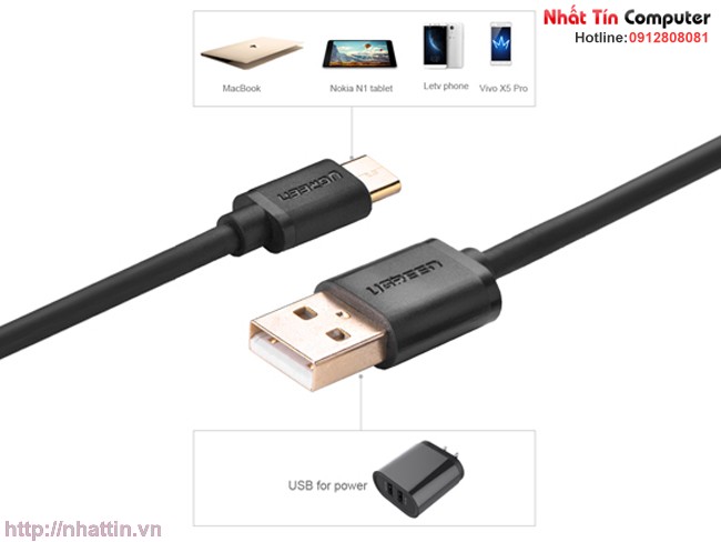 Cáp USB chuẩn C to USB 2.0 Ugreen 30158