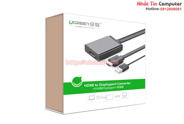 Cáp chuyển HDMI sang Displayport Chính hãng Ugreen UG-40238