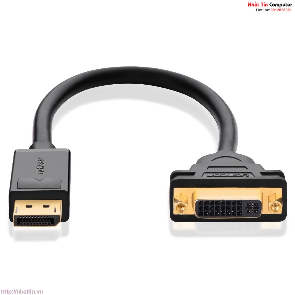 cap-chuyen-doi-displayport-to-dvi-am-chinh-hang-ugreen-ug-20405