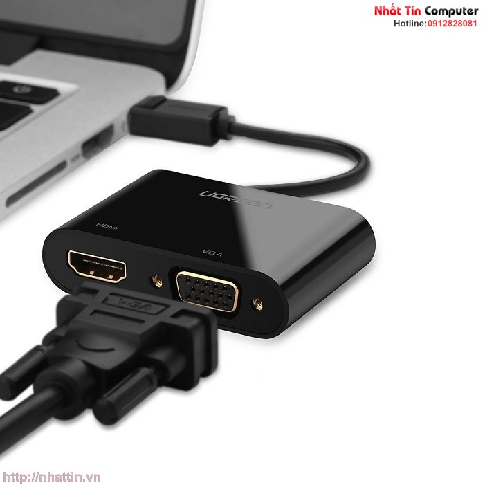 cap-chuyen-doi-displayport-to-hdmi-vga-chinh-hang-ugreen-ug-40367