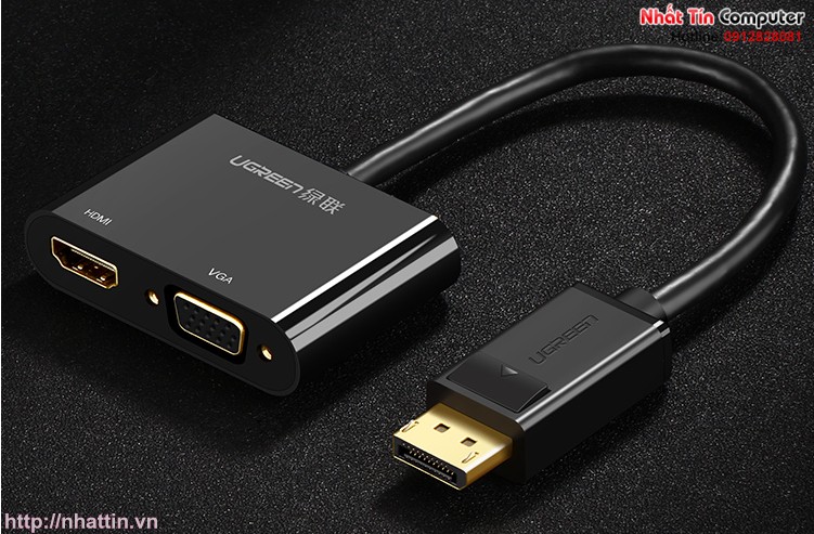 cap-chuyen-doi-displayport-to-hdmi-vga-chinh-hang-ugreen-ug-40367