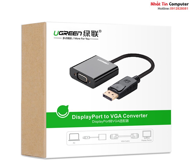 cap-chuyen-doi-displayport-to-vga-chinh-hang-ugreen-20415