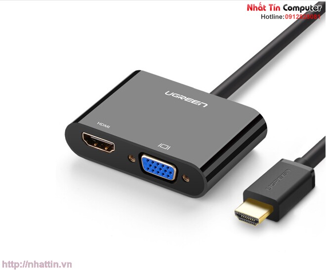 cap-chuyen-doi-hdmi-to-vga-hdmi-chinh-hang-ugreen-ug-40744