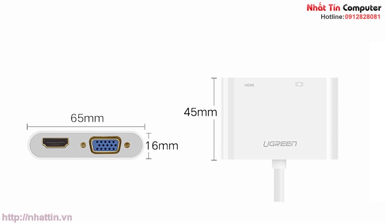 cap-chuyen-doi-hdmi-to-vga-hdmi-chinh-hang-ugreen-ug-40744