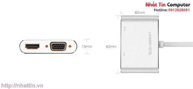 cap-chuyen-doi-mini-displayport-to-hdmi-va-vga-chinh-hang-ugreen-ug-20421