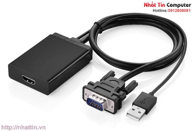 Cáp chuyển đổi VGA to HDMI + Audio MM106 chính hãng Ugreen