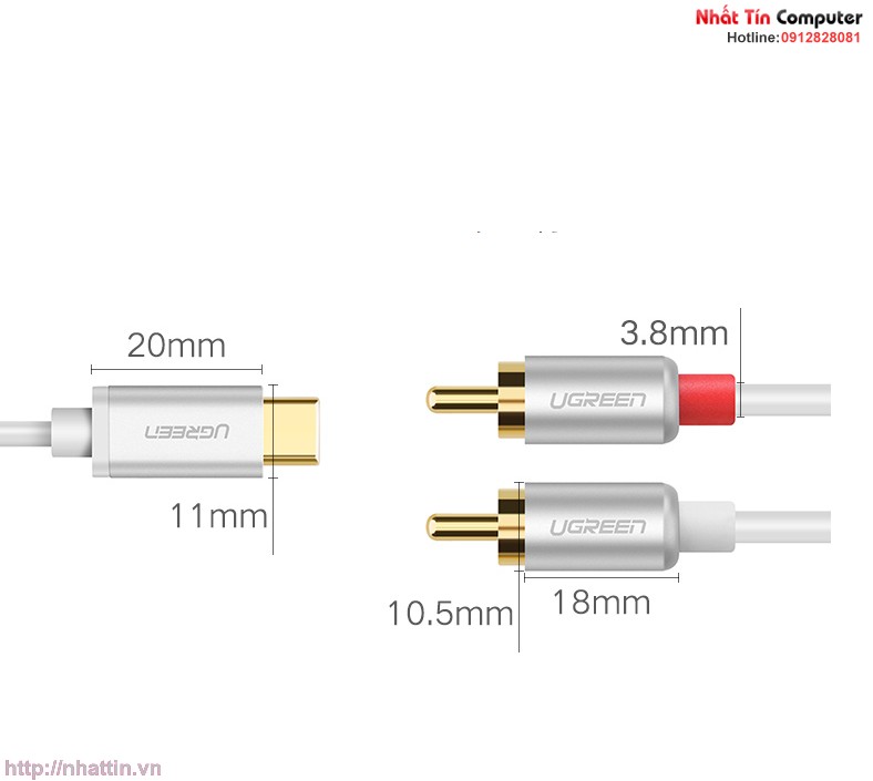 cap-chuyen-doi-usb-type-c-to-2-cong-audio-3-5mm-ugreen-30733