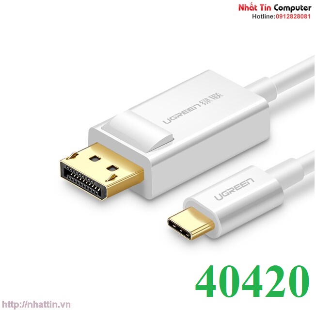 cap-chuyen-doi-usb-type-c-to-displayport-dai-1-5m-chinh-hang-ugreen-40420